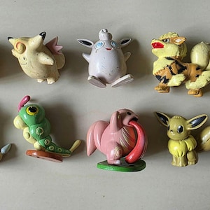 Vintage Pokémon Figuren // Oldschool Pocket Monster Figuren // INOFFIZIELLE Tomy // 151 Kanto Generation Bootleg // Pokemon Figuren Bild 7