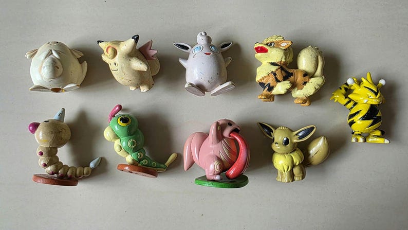 Vintage Pokémon Figuren // Oldschool Pocket Monster Figuren // INOFFIZIELLE Tomy // 151 Kanto Generation Bootleg // Pokemon Figuren Bild 7