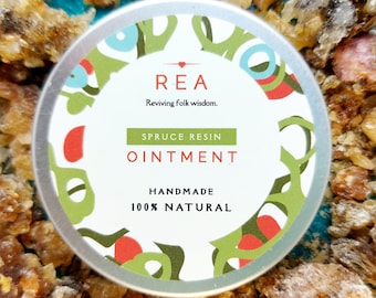 Heal My Wounds Fast * Fichtenharzsalbe mit Kakaobutter 100g (100% natürlich, organisch, wild und handgemacht mit besten Zutaten)