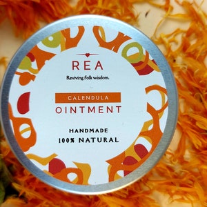 I spoil myself * Extremely Rich Calendula Ointment with Organic Shea Butter (100% natural, organic, wild and handmade with best ingredients)