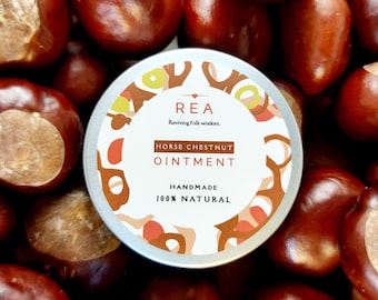 Easy Feet *Rosenkastaniensalbe mit Bio Kokosöl (100% natürlich, bio, wild und handgemacht mit besten Zutaten)