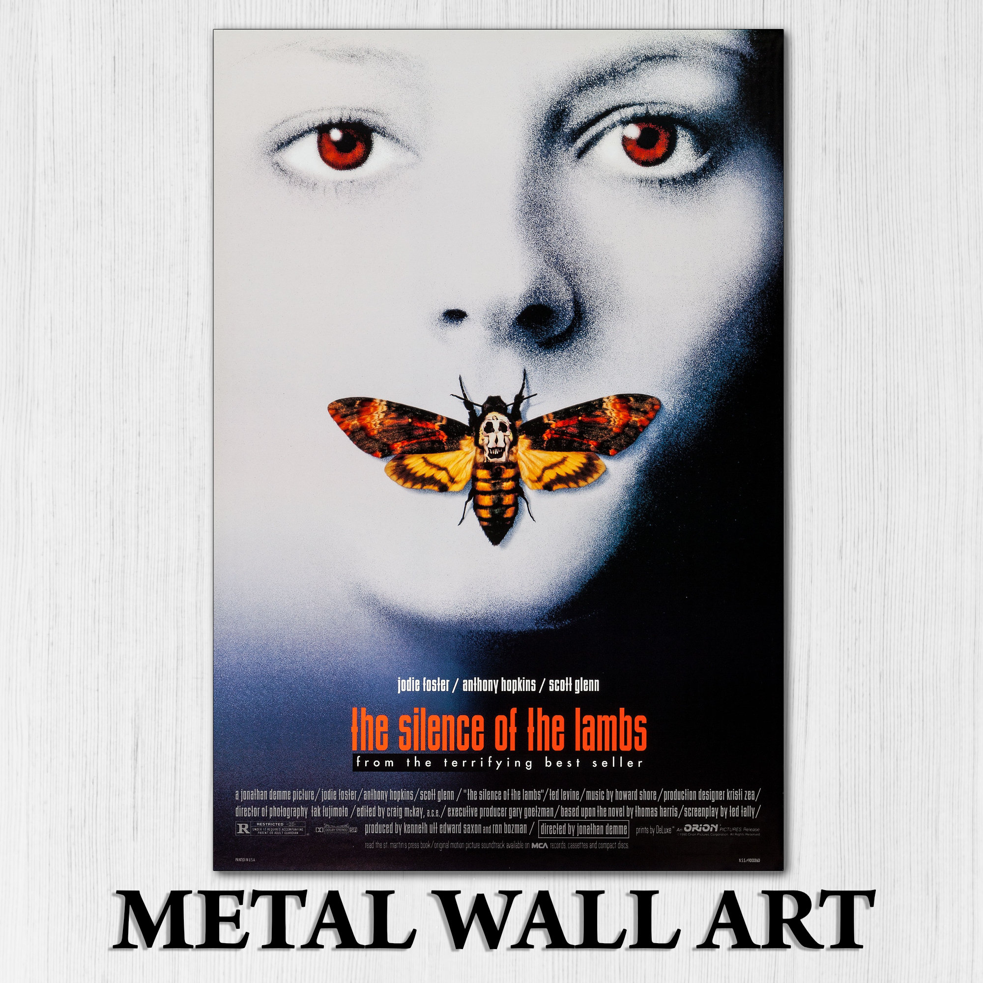 Movie Poster the Silence of the Lambs Film Memorabilia Metal Sign