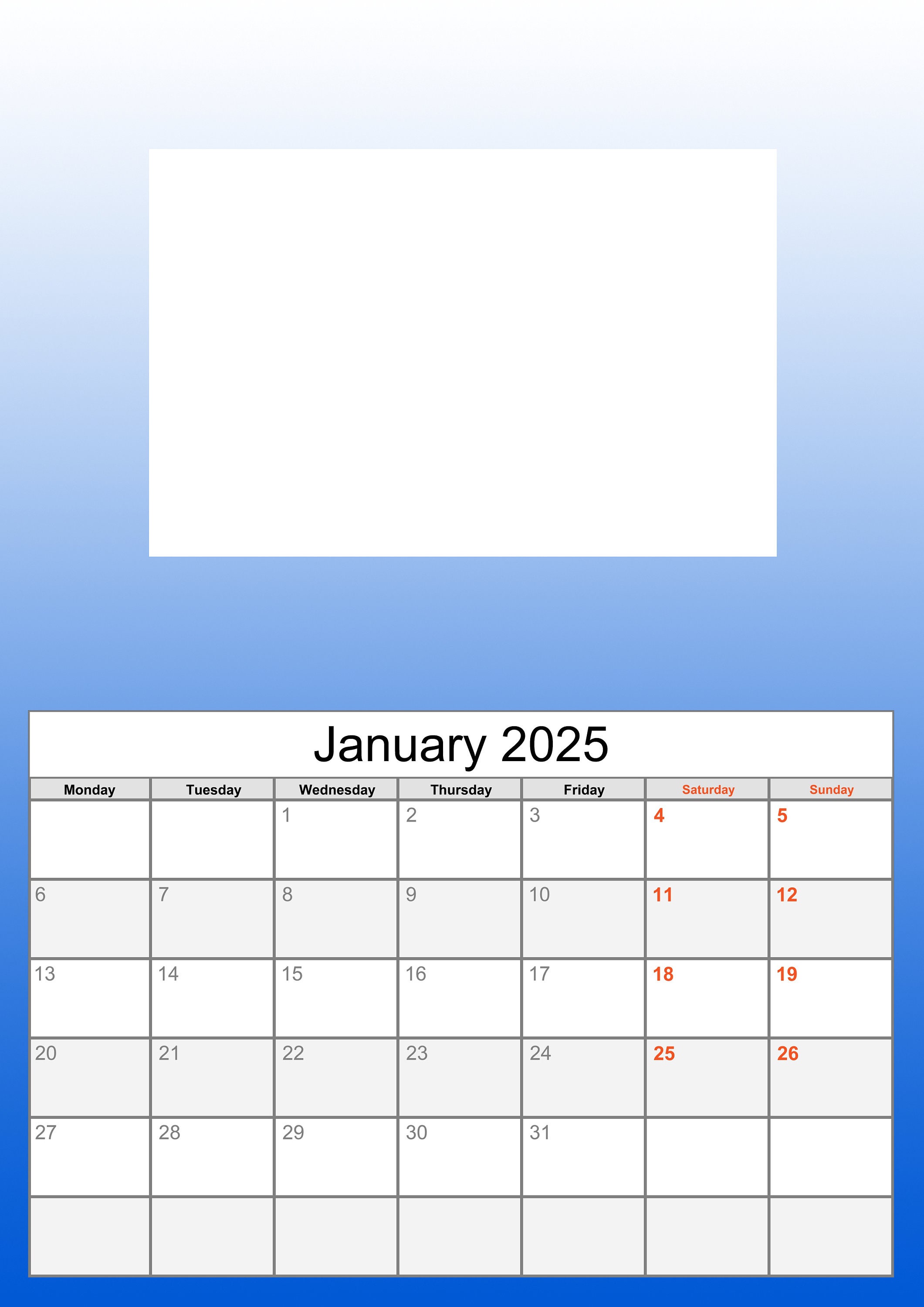 Make Your Own 2025 Personalised A4 Calendar With Your 6x4
