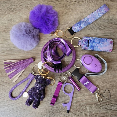 Stitch Safety Keychain Set Etsy