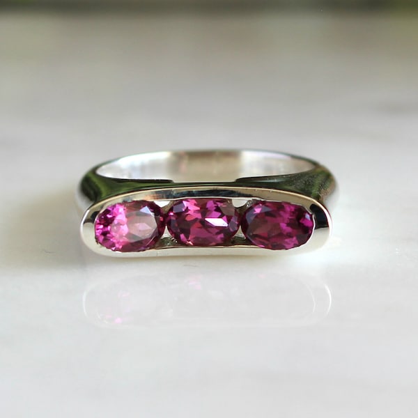Rhodolite Ring - Etsy