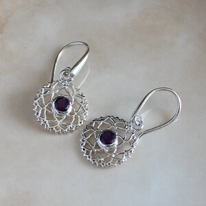 Crown Chakra earrings in Sterling Silver