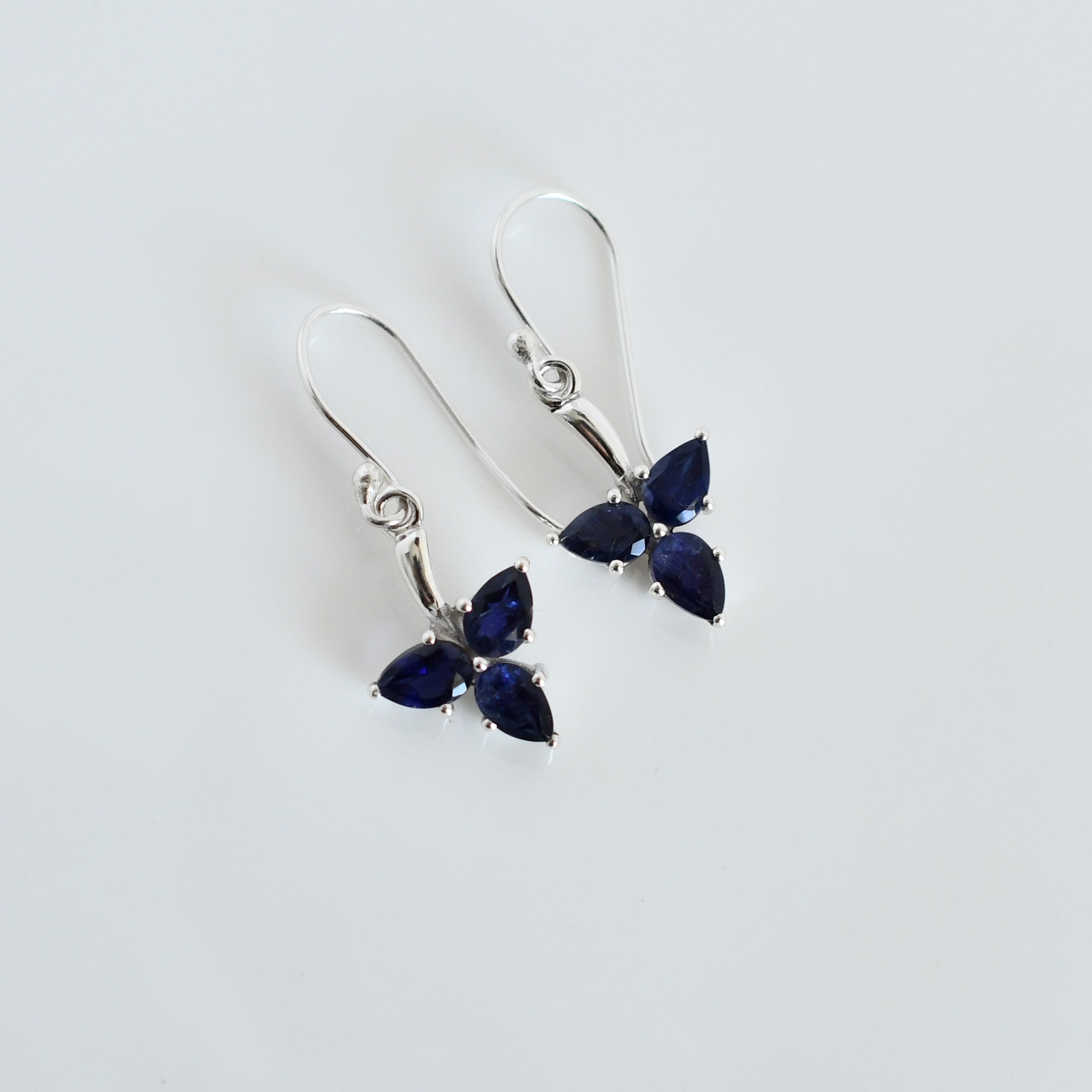 Jewelryonclick vera ametista orecchini per donne argento 925 gioielli di moda a forma di pera pietra dei nati
