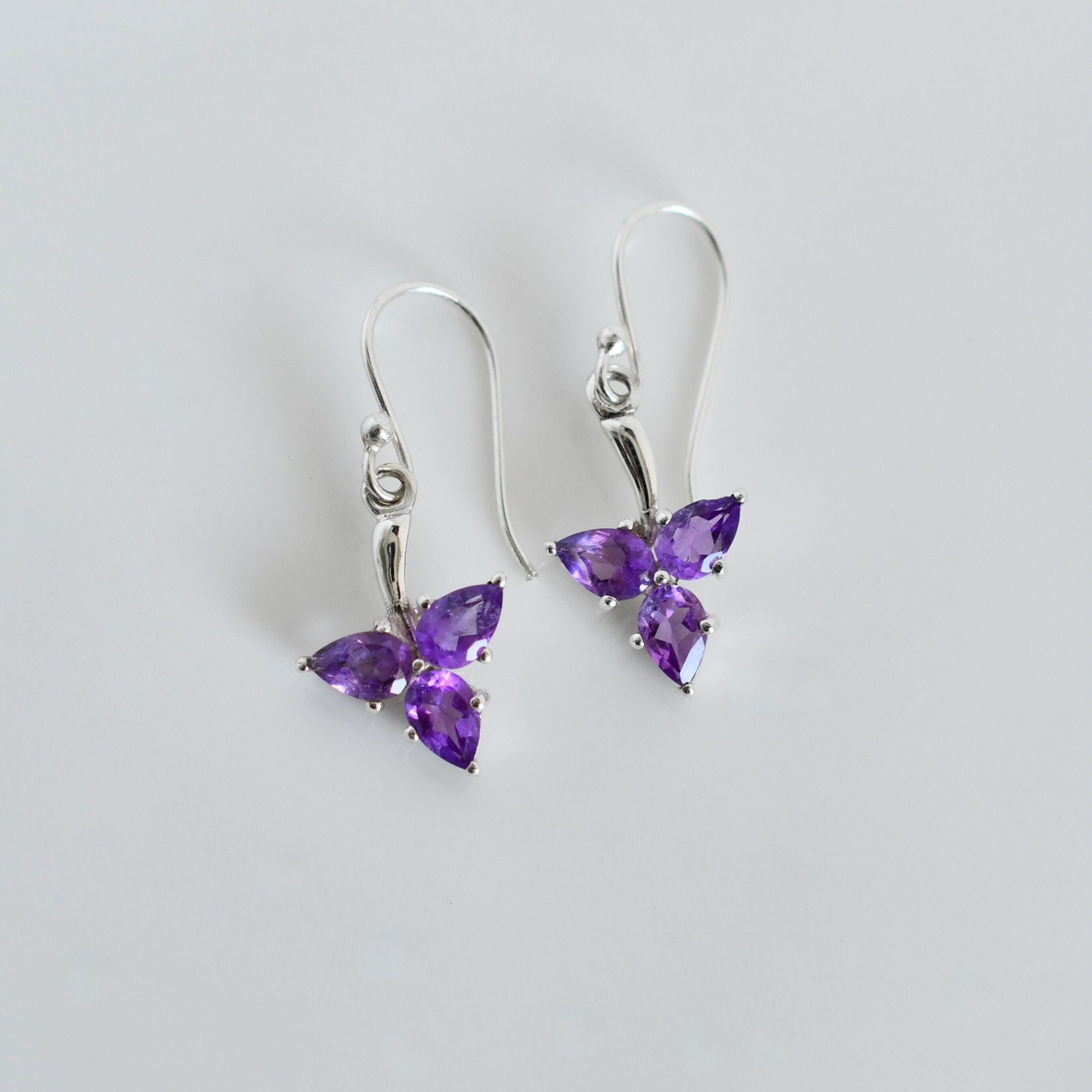 Acquista ANENJERY 925 Sterling Silver Shiny Lunga Catena Della Nappa Orecchino Per Le Donne Luce