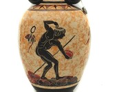 Olympic Games Amphora Discus Thrower Greek Pottery 8.66 inches