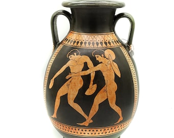 Depicting Pentathletes | Red Figure Peliki | Ancient Greek Vase |  Ancient Greek Pottery 11.81 inches