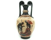 Goddess Artemis hunting Jason and Sphinx Archaic Period Pottery Amphora (800 - 479 B.C.) Greek Ancient Art Greece