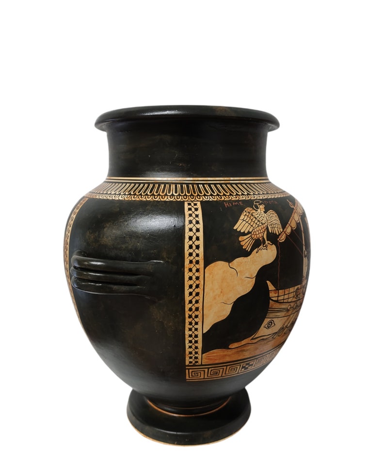 Odysseus and Sirens Stamnos Ancient Greek Vase 480 BC Pottery Etsy