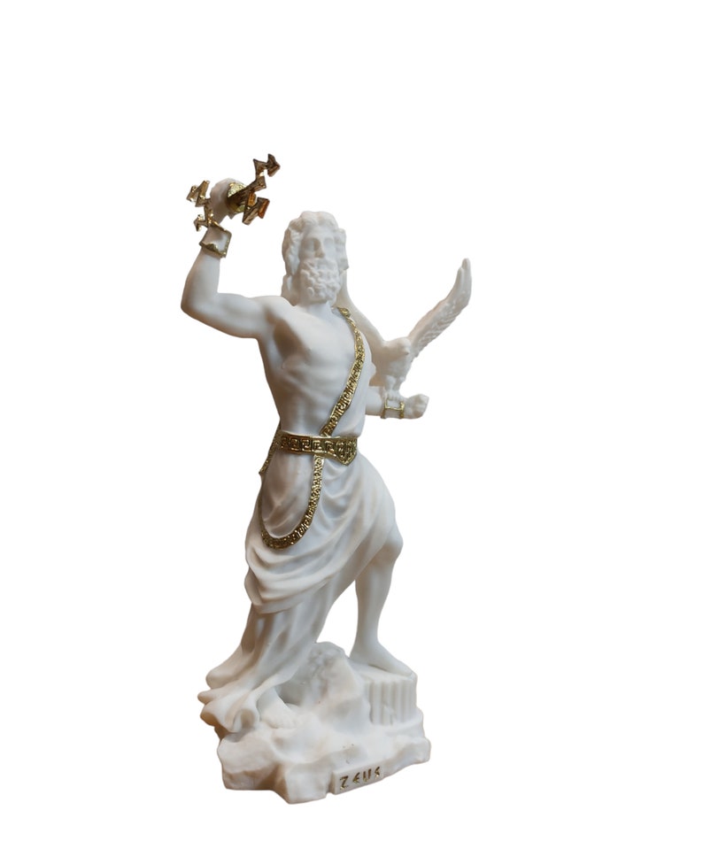 Zeus Greek God Greek Mythology Statue Etsy