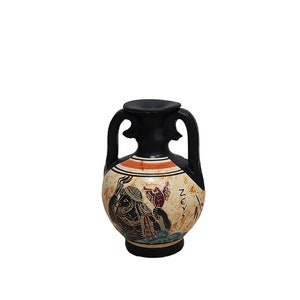 Ceramic Amphora Zeus Greek Mythology Mini