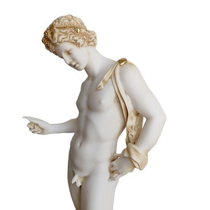 Adonis Statue, Greek Mythology, Greek God of Beauty, Home Gift Aging Technique 62 cm 24.40 in image 3