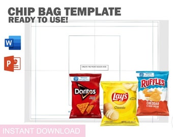 Free Chip Bag Template Etsy