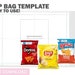 Chip Bag Template, Blank Template, Custom Potato Chip Bag, Potato Chip ...