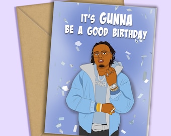 Gunna Birthday Card - Etsy
