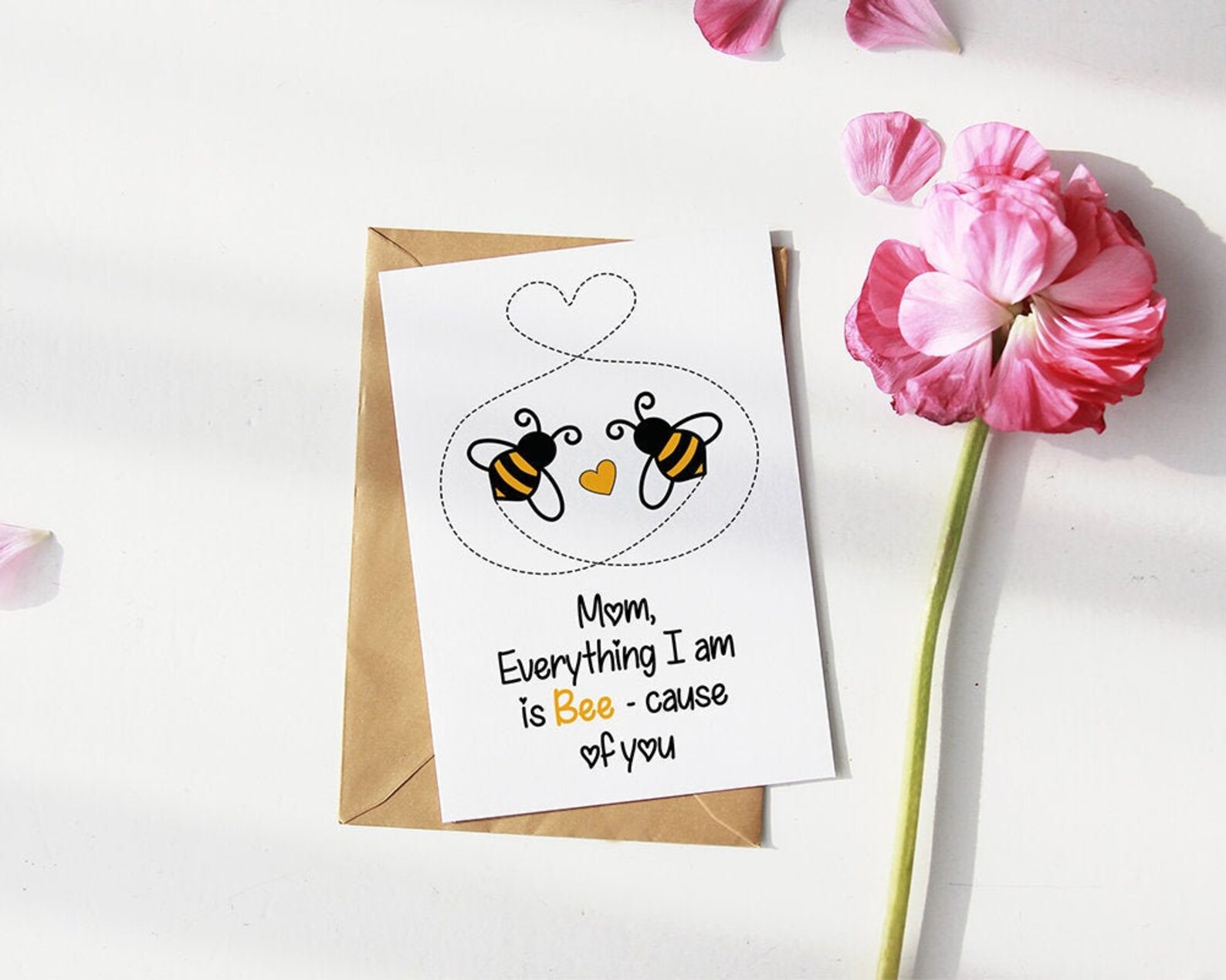 Mothers Day Bumble Bee Card Idea 2021 Etsy