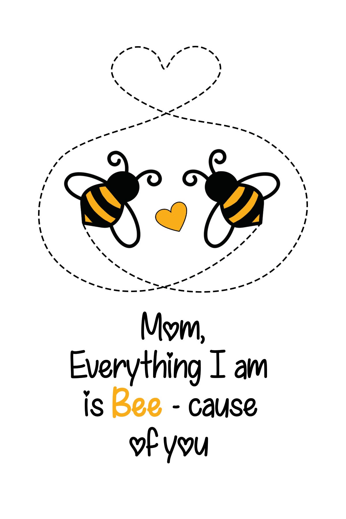 Mothers Day Bumble Bee Card Idea 2021 Etsy
