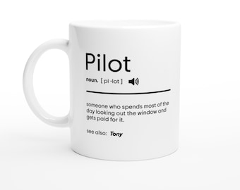 Personalisierte Piloten Tasse - Perfektes Geschenk für Piloten & Flugbesatzung