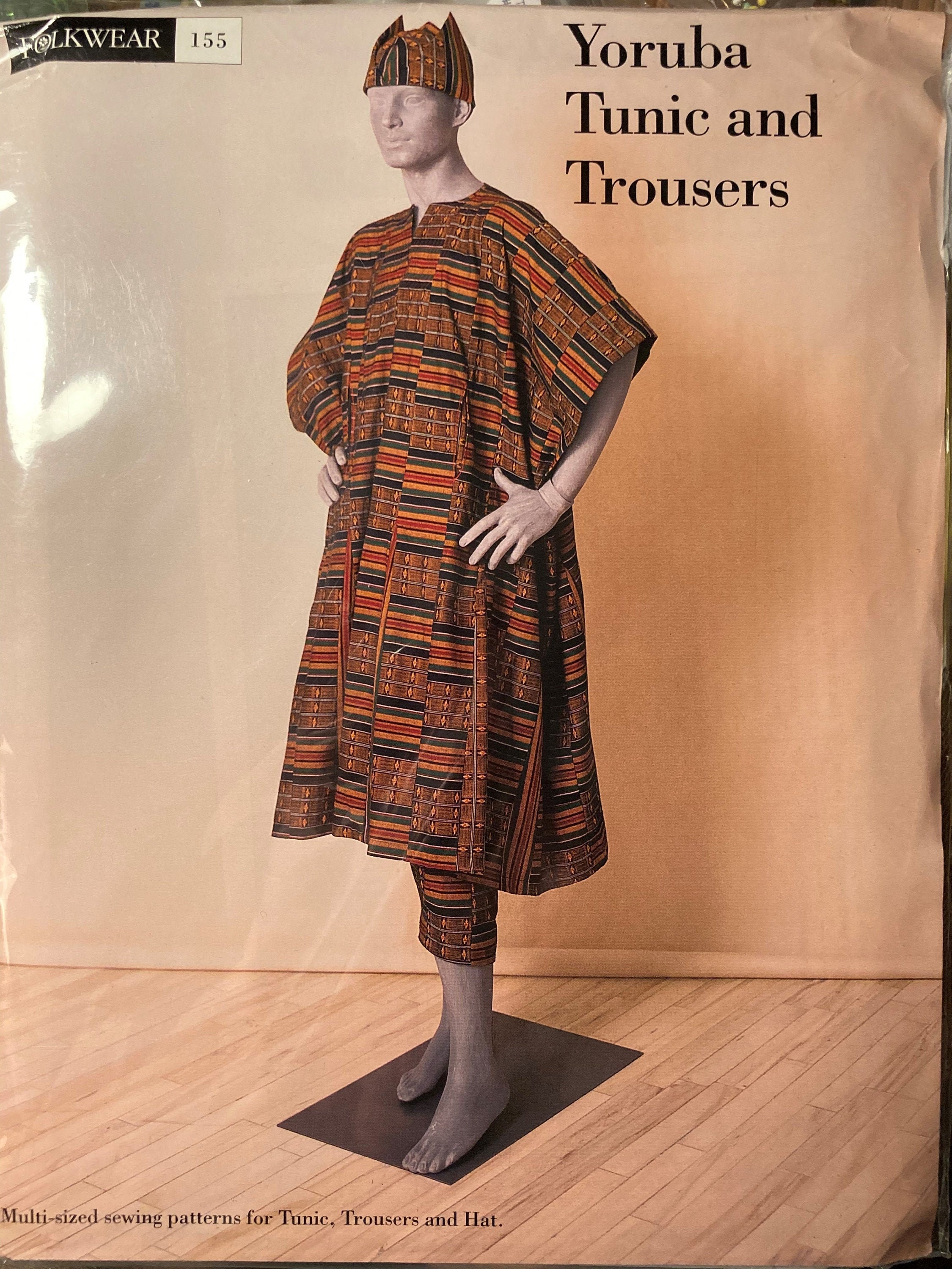 Vintage Folkwear Ethnic Sewing Pattern 155 Yoruba Gbariye Etsy