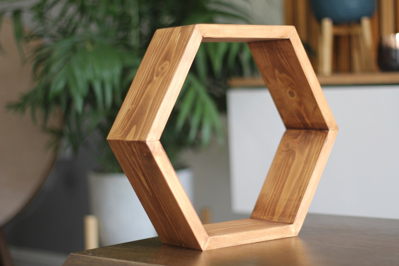 Hexagonal Floating Shelves Hexagon Shelf Hexagonal Shelf Etsy