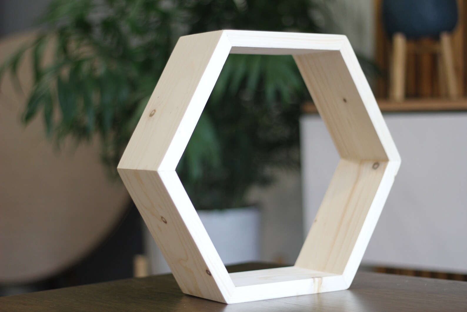 Hexagonal Floating Shelves Hexagon Shelf Hexagonal Shelf Etsy