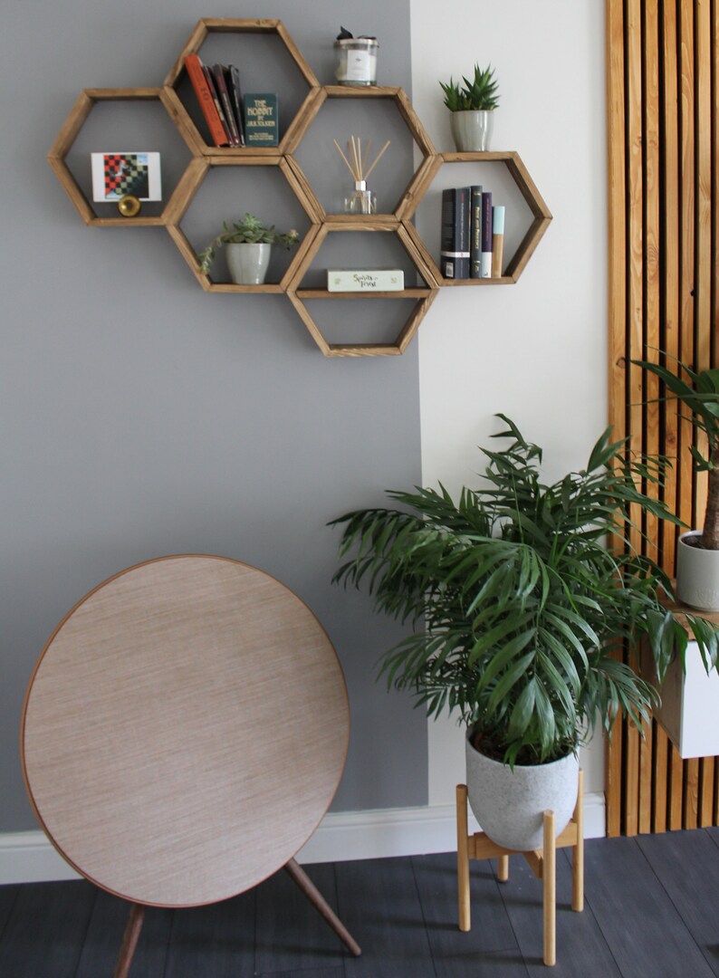 Hexagonal Floating Shelves Hexagon Shelf Hexagonal Shelf Etsy UK