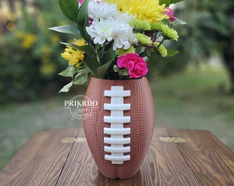3D Print football / Football vase // Flower Vase / Vase ONLY // WATERPROOF TESTED