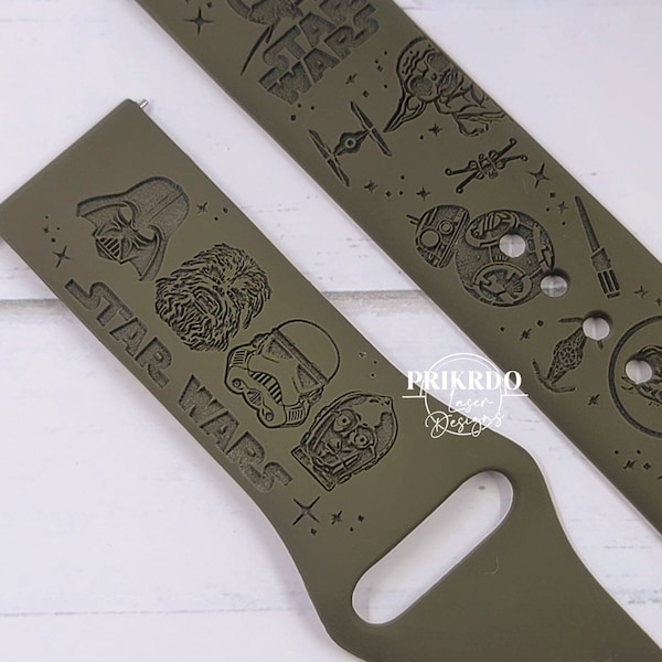 S - Wars 2022 Personalized watch Band Engraved Watch Band compatible for the "A" Smartwatch S-Wars Inspired - "A" Watch Band