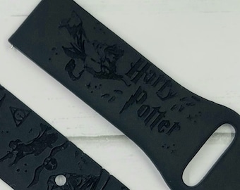 HP - Wizard Personalized-Engraved Watch Band compatible for the Samsung Smartwatch 20mm & 22mm Wizard Inspired