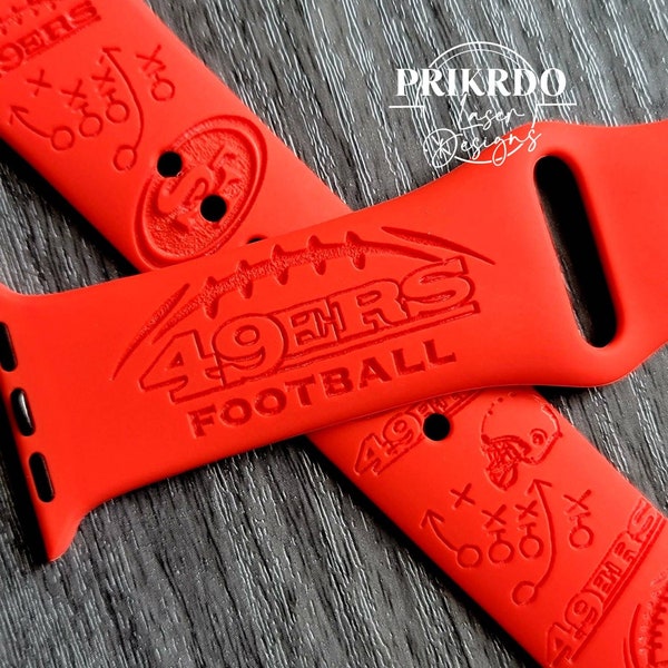 49ers of SF Personalized watch band-Engraved Watch Band compatible for the "A" Smartwatch 59ers of SF Inspired
