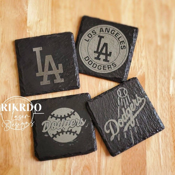 Dodgers Slate Coasters / LA dodgers Gift / LA dodger gift idea / LA dodgers fans