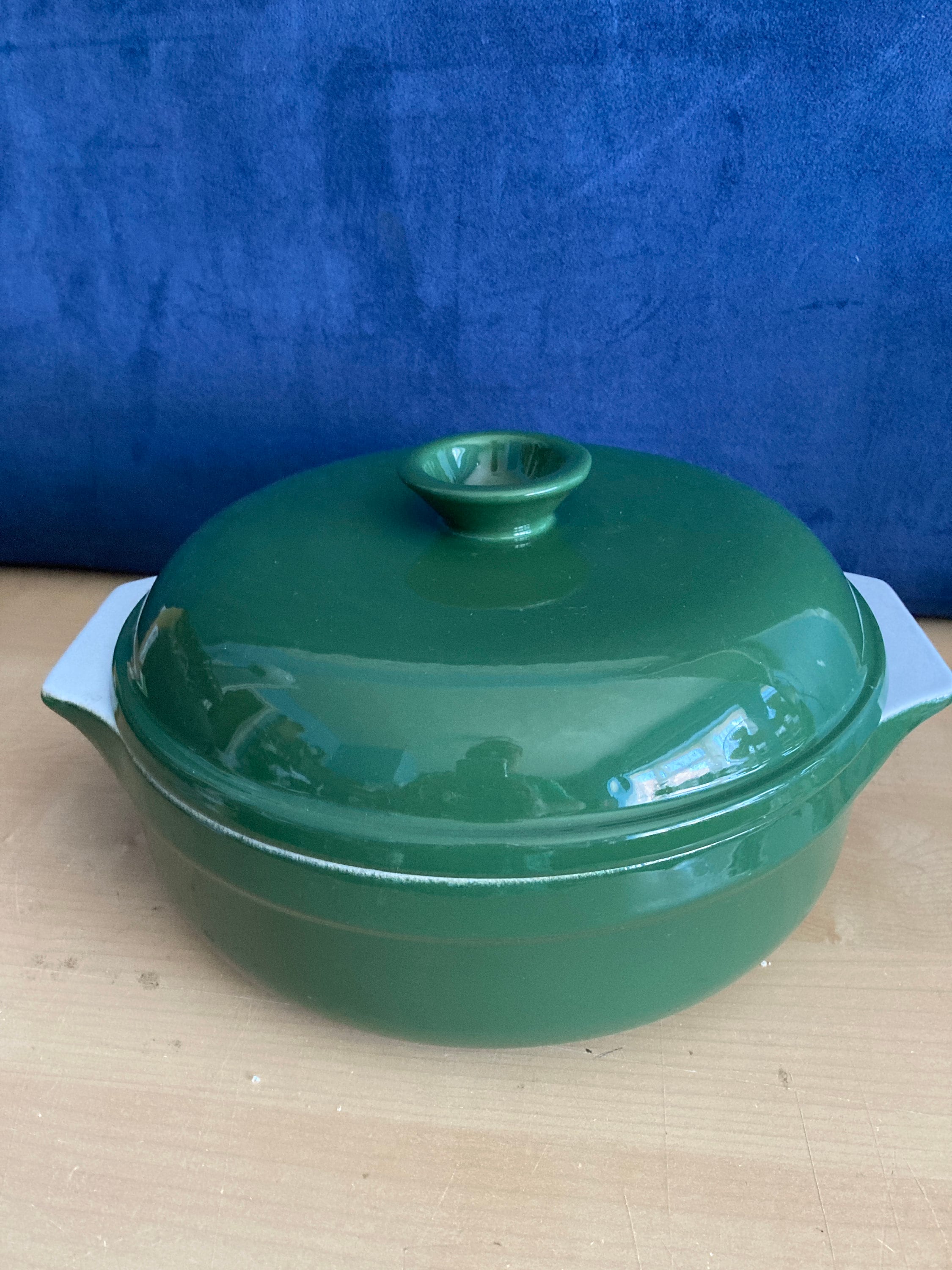 EMILE HENRY green / white casserole oven dish with lid 84.30 Etsy