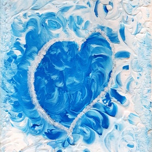 Pintura - &#39;Coração Azul&#39;