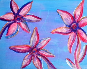 Painting - 'Pink Flowers'