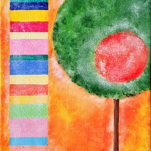 Pintura - &#39;Árvore pirulito&#39;