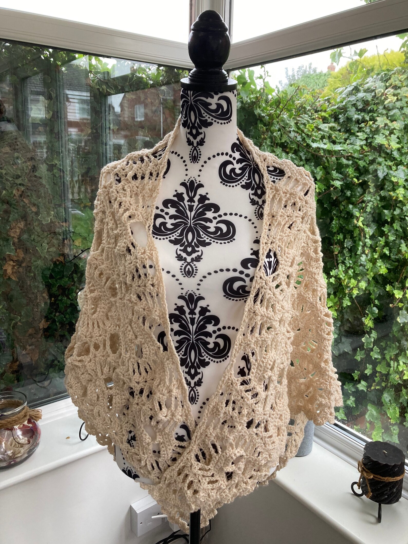 Lost Souls Shawl With Skull Faces Etsy