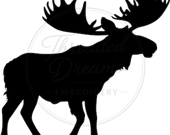 Moose Silhouette Svg Png: Cut Ready Digital Design For Cricut Silhouette