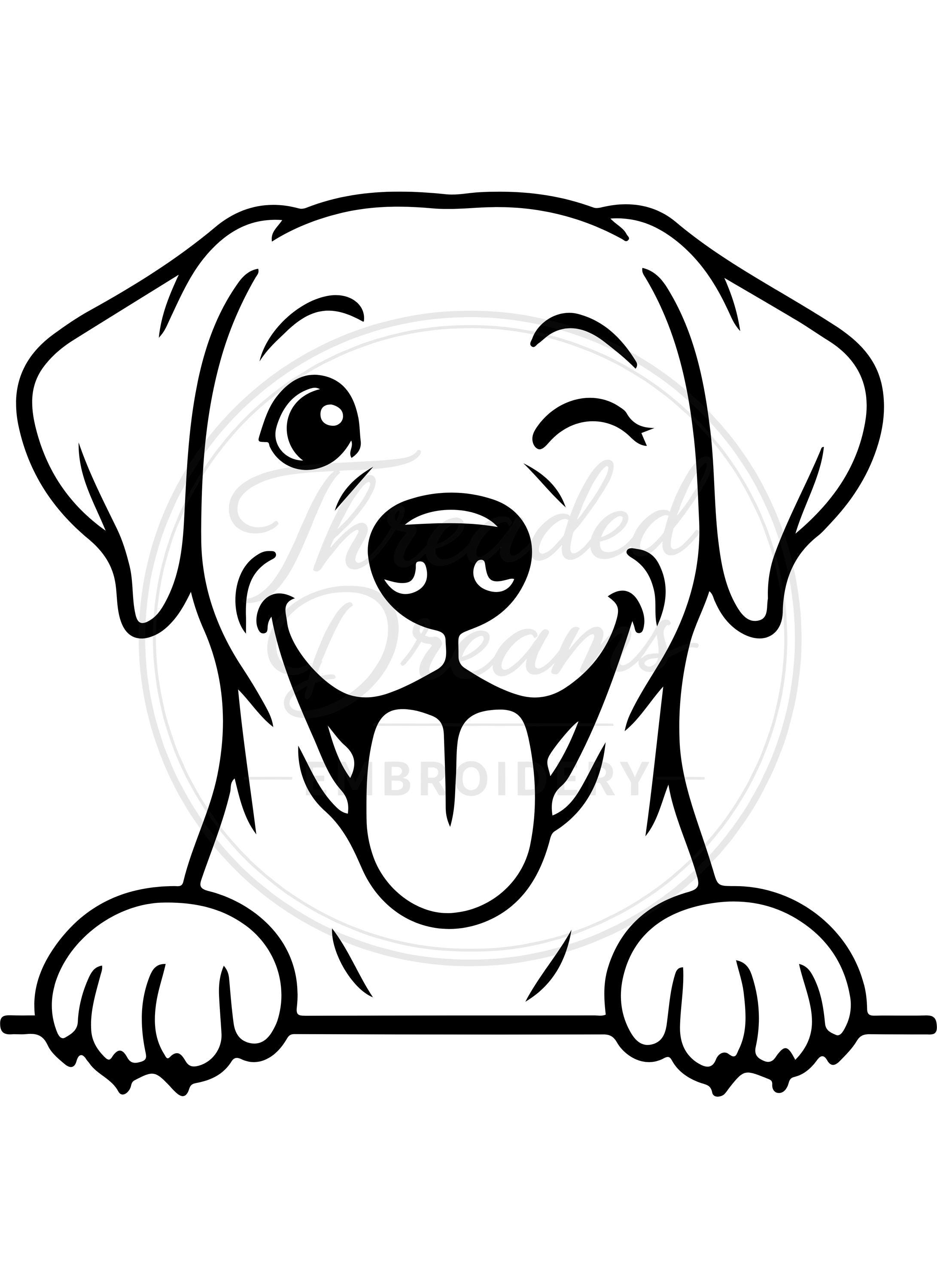 Labrador Retriever SVG PNG | Dog Silhouette Clipart | Cricut ...