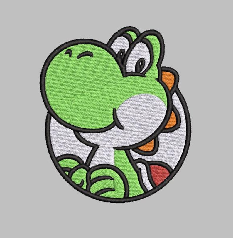 Yoshi Embroidery Design File | Digital Download | 6 Sizes & 7 Formats ...