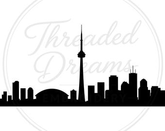 Toronto Skyline Svg Png: Bold Cut File For Scrapbooking