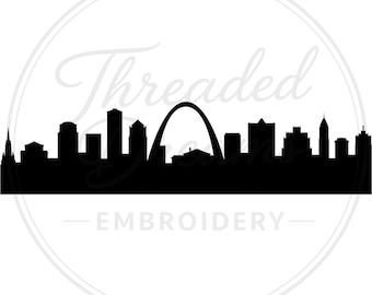 St Louis Skyline Svg Png: Bold Cut File For Scrapbooking
