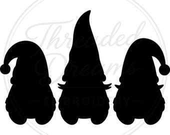Gnome Silhouette Svg Png: Cut Ready Digital Design For Cricut Silhouette