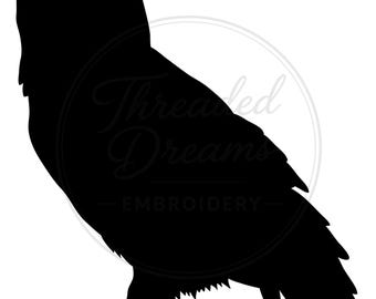 Owl Silhouette Svg Png: Minimalist Black And White For Cricut