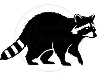 Raccoon Silhouette Svg Png: Cut Ready Digital Design For Cricut Silhouette