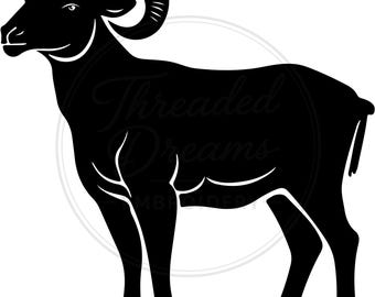 Ram Silhouette Svg Png: Cut Ready Digital Design For Cricut Silhouette