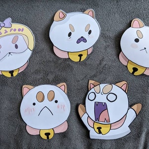 Puppycat Aufkleber, Bee und Puppycat Aufkleber, niedliche Anime Aufkleber, Katzenaufkleber, Hundeaufkleber, Tragflächendekoration