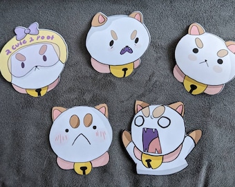 Puppycat Stickers, Bee and Puppycat stickers, cute anime stickers, cat sticker, dog sticker, hydroflask decoration
